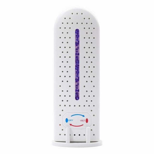 Mini deshumidificador recargable Pedty con higrómetro (blanco)