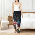 thumbnail image 4 of Balery Abstract Peacock Painting Pantalones de pijama para mujer, pijamas ultraligeros, pantalones de estar por casa-Medium, 4 of 6