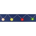 thumbnail image 2 of PENN 10ct Mini Rattan Ball String Lights Multi-Color - White Wire, 2 of 3