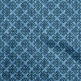 thumbnail image 1 of oneOone Rayon Blue Fabric Aian Batik Sewing Craft Projects Fabric Prints By Yard 56 Inch Wide, 1 of 4