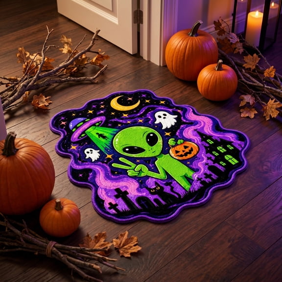 VOTRUDI Halloween Doormat 15.74"x23.62" Non Slip Washable Low Profile Dirt Resistant Indoor Entryway Welcome Mat Holiday Decor