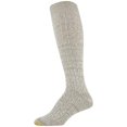 thumbnail image 2 of Gold Toe Women's Recycled Soft Cable Knee Highs, 2 Pairs, Oatmeal, Grey, Shoe Size: 6-9, 2 of 3