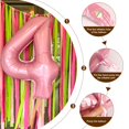 thumbnail image 5 of Número de globo Enyeopd Pearl Pink 4 para fiesta de cuarto cumpleaños, 5 of 5