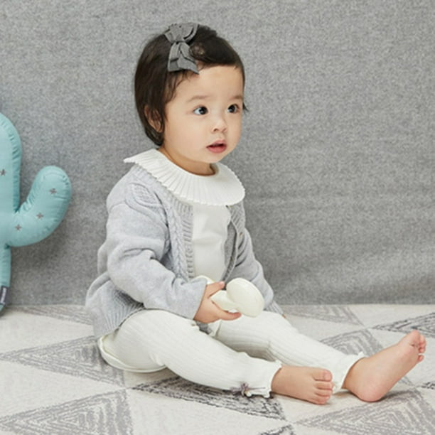 Esho - Baby Girls Princess Cute Bow Knitted Leggings ...