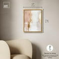 thumbnail image 5 of Golden Glow on Pink Canvas Abstract Earth Tone by Art Remedy, Gold Frame, 16 x 20, 5 of 7