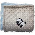 thumbnail image 2 of Manta Lil' Cub Hub Minky Mocha con Puntos y Rosa Azul Bebé, 2 of 5