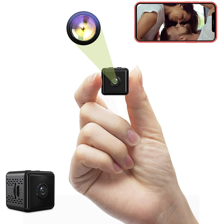 1080P HD Mini Camera, Small Surveillance Camera, 3 Hour Long Battery Life  Video Call Camera, Security Camera with Infrared Night Vision WiFi with  Motion Detection 