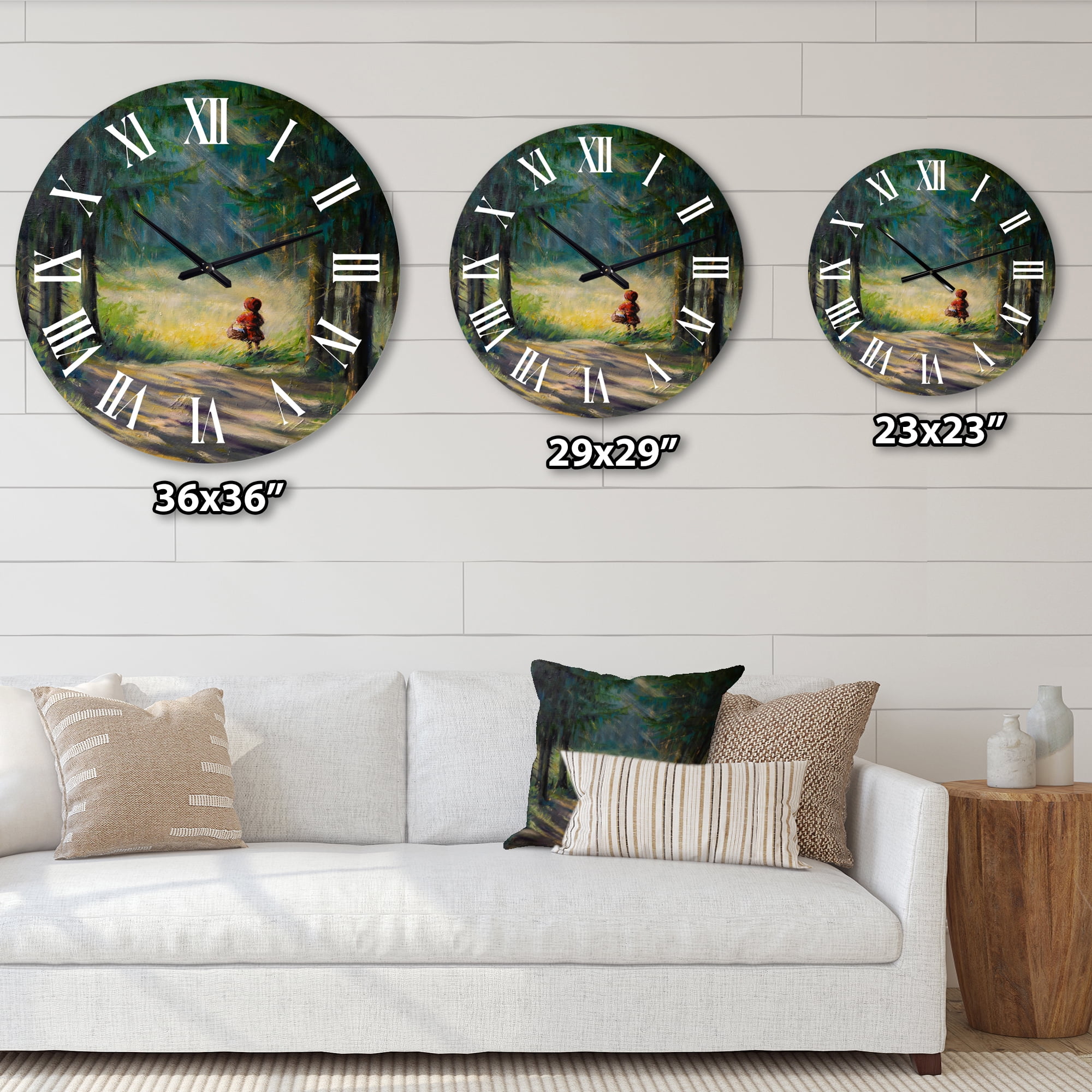 Designart 1" Quartz Traditional Wall Clock
