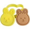 thumbnail image 6 of Three-dimensional Cute Rabbit Cookie Embosser Mold Non-Sticky, Easy Demoulding, Smooth Edge, 2023 3D Biscuit Mold for Bakery, 6 of 8