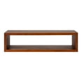 thumbnail image 3 of Kate and Laurel Holt Modern Floating Wood Wall Shelf, 30 x 8, Walnut Brown, Chic Rectangular Floating Wood Console for Wall, 3 of 8