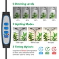 thumbnail image 2 of Luz para plantas Aumtrly de espectro completo, 2 cabezales, con temporizador, 2 of 7