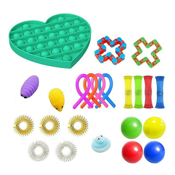 Sensory Fidget Toys Set Relieve Stress Toy Bundle For Kids Adults Walmart Com Walmart Com