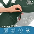 thumbnail image 5 of Yayeee Kitchen Curtains Tier Set of 2 Light Filtering 57"x24" Over Sink Window Panels, Christmas Dog, 5 of 7