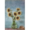 thumbnail image 2 of Mahan, Kathy 11x14 Gold Ornate Wood Framed with Double Matting Museum Art Print Titled - Sunflowers I, 2 of 4