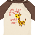 thumbnail image 4 of Inktastic My Grandpa Loves me- cute giraffe Boys or Girls Long Sleeve Baby Bodysuit, 4 of 5