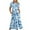 Light Blue, variant on Penkiiy Women Floral Print Short Sleeve Dress Loose Plain Casual Summer Flowy Tiered Long Maxi Dresses with Pockets S Light Blue