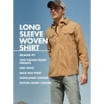 thumbnail image 3 of Wrangler® Men's and Big Men's Relaxed Fit Long Sleeve Woven Shirt, S-5XL, 3 of 6