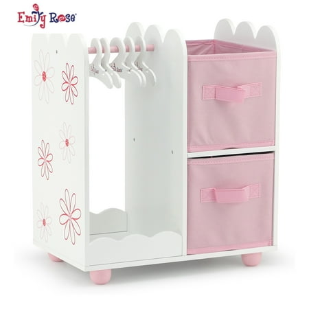 18 Inch Doll Storage Clothes Open Wardrobe Furniture Fits 18