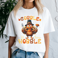 thumbnail image 3 of Gobble Til You Wobble, Thanksgiving Shirt,Turkey Tee,Holiday Gift ,Happy Thanksgiving Tshirt,Turkey Day,Family Gobble ,Pumpkin,, 3 of 5