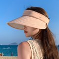 thumbnail image 2 of OJSFQUFP Sports Sun Visor Hats Women Foldable Brim Lightweight Packable Adjustable Visor Caps Running Tennis, 2 of 5