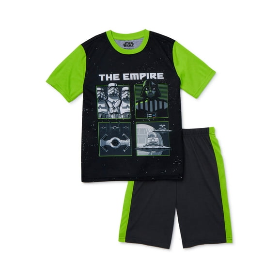 Star Wars Boys Exclusive 4-12 Short Sleeve Short Pant, 2-Piece Pajama Set