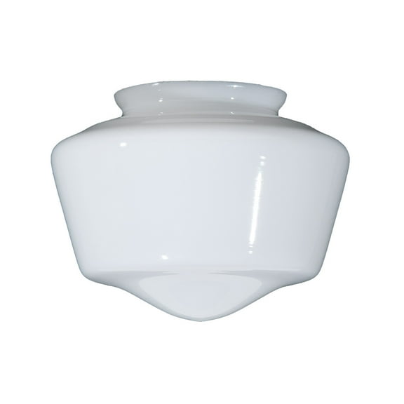 B&P Lamp® 7" Opal Schoolhouse Shade