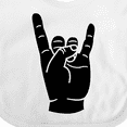 thumbnail image 4 of Inktastic Rocker Horns Boys or Girls Baby Bib, 4 of 4