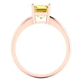 thumbnail image 4 of Solitaire Engagement Ring for Women - 1ct Natural Citrine in 14K Rose Gold Promise Ring, 4 of 5