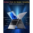thumbnail image 5 of 15.6" IPS FHD Laptop, 16GB RAM 1TB SSD Intel Pentium Quad Core N100 (Beat to i3-1115G4 Up to 3.4GHz) with Backlit Keyboard Fingerprint Computer Sliver, 5 of 7