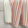 thumbnail image 2 of Lush Decor 100% Cotton Tracy Stripe Kantha Pick Stitch Yarn Dyed Cotton Woven Throw Rust/Yellow Single 50X60, 2 of 5