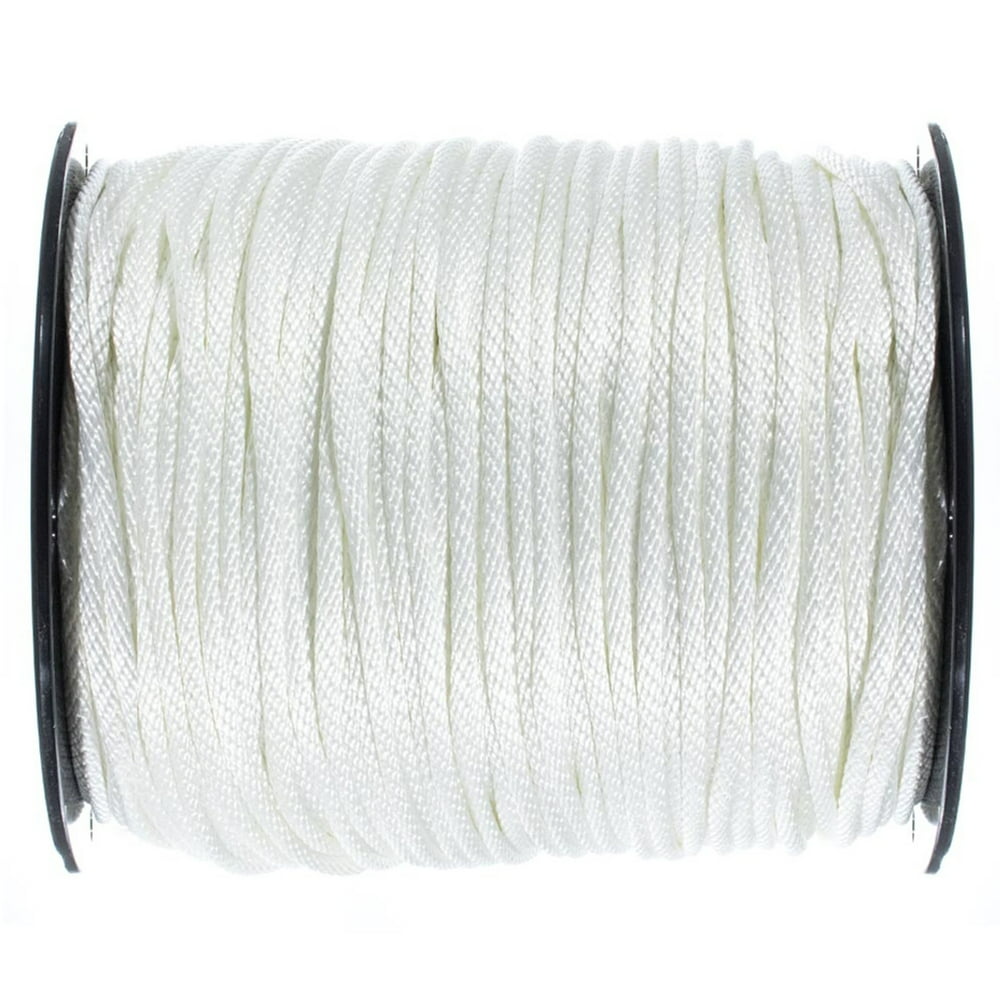 Golberg Solid Braid Black or White Nylon Rope 1/8-inch, 3/16-inch, 1/4 ...