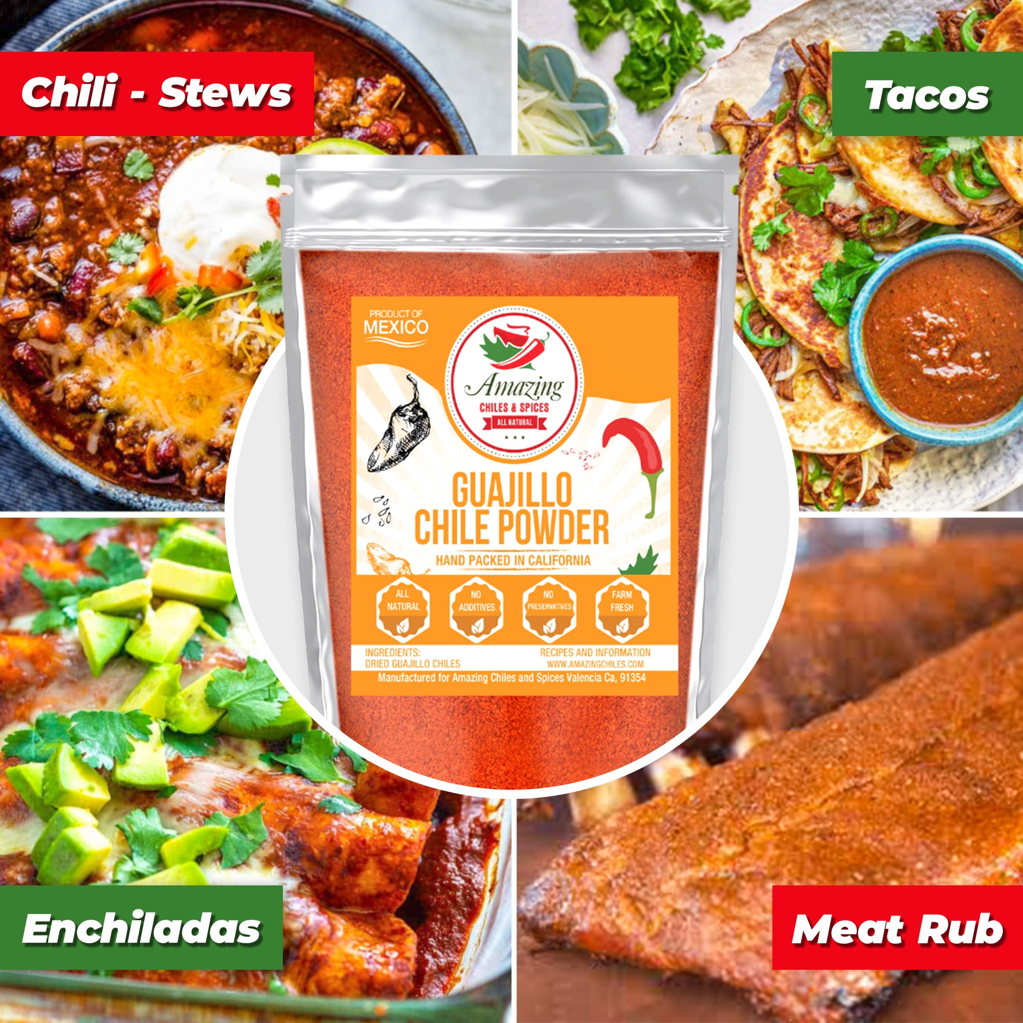 La Voie Guajillo Chile Powder – 7 Oz Premium A Grade, Authentic Mexican Chili Spice For Mole, Sauces & More