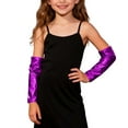 thumbnail image 1 of GDREDA Dancing and Glossy Performance Hand Sleeves for Stage Shows and Decorative Use Purple,S, 1 of 4