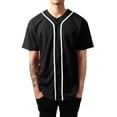 thumbnail image 3 of Hat and Beyond Men's Active Baseball Button Down Jersey Sportswear, 3 of 4