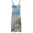 thumbnail image 5 of Beach Seashell Starfish Sleeveless Dress Women's Luxury Party Dress Birthday Dresses for Women, 5 of 7