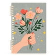 thumbnail image 7 of FORMRS 1-Subject Spiral Notebook 8" x 5" College Ruled 60 Refillable Sheet A5 Hard Cover, 2 Pack, Stars Flower, 7 of 7