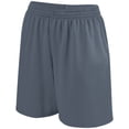 thumbnail image 5 of Augusta S Girls Shockwave Shorts Graphite/White 963, 5 of 5