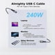 thumbnail image 5 of USB Extension Cable 4K Cable Type-C Male to Female Extension 1m, 5 of 5