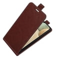 thumbnail image 3 of Funda protectora de cuero con tapa vertical y textura única para Samsung Galaxy F12/M12 R64, con ranuras para tarjetas y marco para fotos, 3 of 5