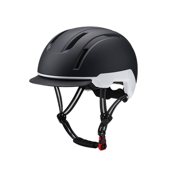 Sonducket Casco de protección deportiva diseñado para entusiastas del ciclismo y actividades al aire libre resistente y duradero Ciclismo en blanco y negro METRO【55-58CM】