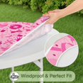 thumbnail image 5 of Pink Breast Cancer Round Fitted Tablecloth with Elastic Edge,Dining Table Cover Waterproof,Outdoor Round Tablecloth for Camping,Dining,Indoor and Outdoor, 5 of 7