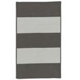 thumbnail image 1 of Colonial Mills Rug NW16R024X048S Newport Textured Stripe Rectangle Area Braided Rug  Grey - 2 x 4 ft., 1 of 1