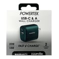 thumbnail image 3 of Liquipel Powertek Premium Braided 20W A/C Combo Charger - Green, 3 of 8