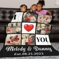 thumbnail image 6 of Personalized Picture Blankets with Family is Everything Custom Blanket with Picture for Mom Dad Grandpa Grandma Daughter Son Customized Throw Blankets for Thanksgiving Christmas, 6 of 6