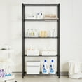 thumbnail image 2 of 5 tier black coating shelving unit 14x36x72in, 2 of 10