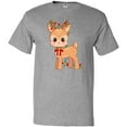 thumbnail image 3 of Inktastic Cute Christmas Reindeer with Christmas Lights T-Shirt, 3 of 5