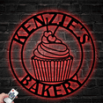 thumbnail image 3 of Glowneon Bakery Shop Metal Sign, Cup Cake Shop Decor, 3 of 4