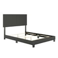 thumbnail image 5 of Boyd Sleep Milan Black Linen Twin Size Fully Upholstered Platform Bed Frame with Adjustable Headboard, Qualified Box Spring or Foundation Required for Use, 5 of 12