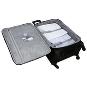 Protege 5-Piece Softside Spinner Luggage Set, Black