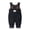 Black, variant on akafmk Toddler Winter Fleece Lined Overalls Padded Warm Snowsuit Casual Comfortable Sleeveless Zipper Jumpsuit, Size 0-1 Year